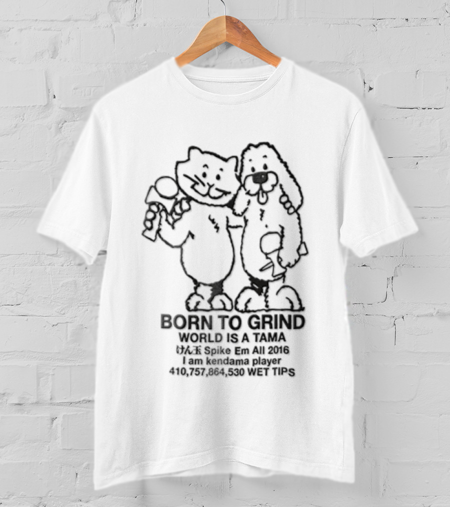 Cincinnati Bengals Erick All Born To Grind World Is A Tama 2016 Cat And Dog Duo T-Shirt