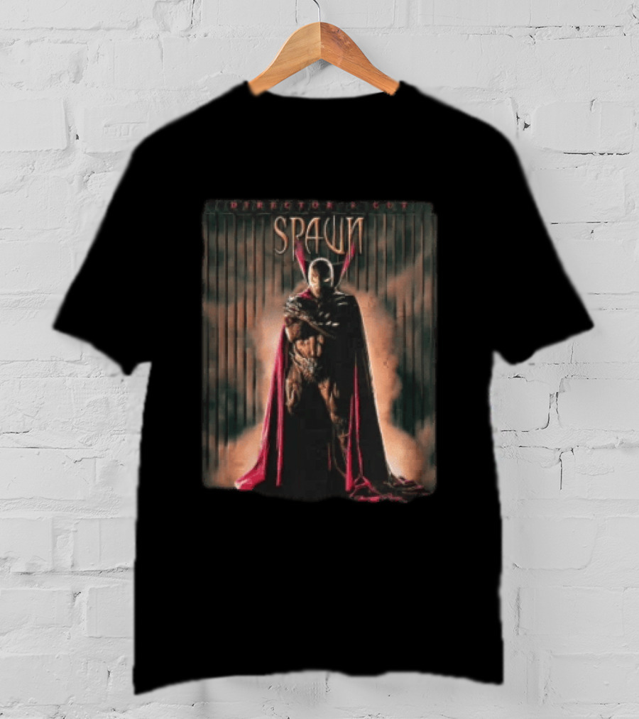 Spawn Directors Cut Masked Superhero Cape Standing Fence T-Shirt