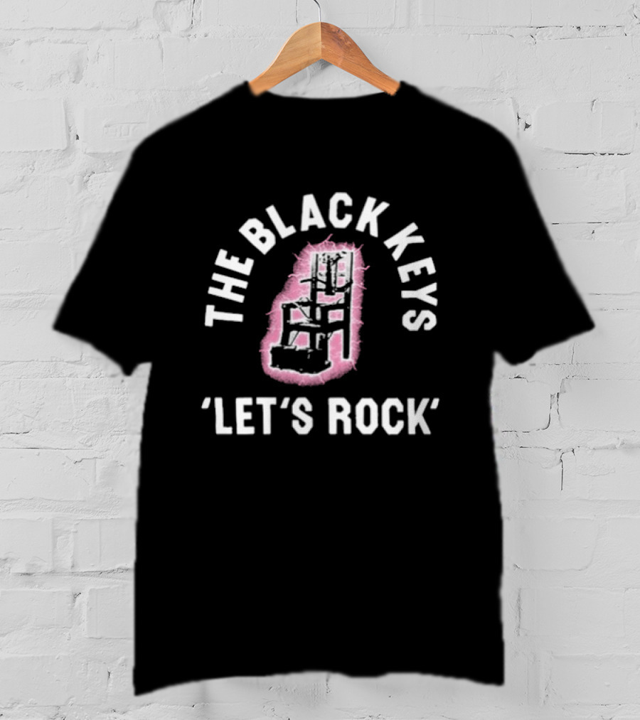 The Black Keys Let's Rock Electric Chair Pink T-Shirt