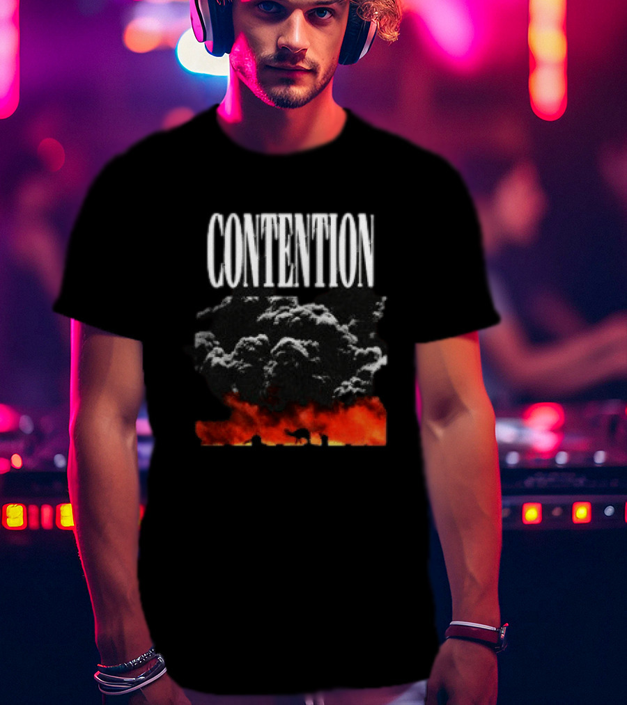 CONTENTION Xcontentionx Store Nuclear Summer Explosive Cloud T-Shirt