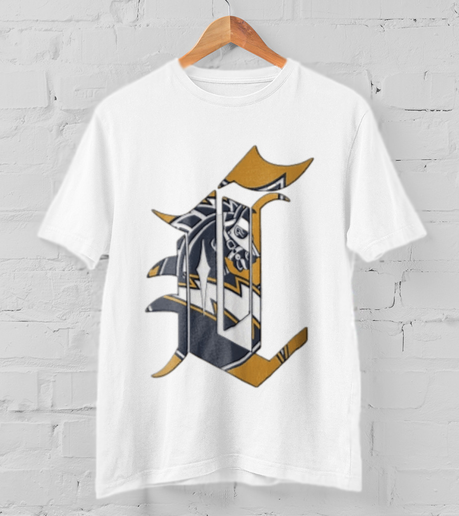 Los Angeles Chargers Old English Letter C Horse Head T-Shirt