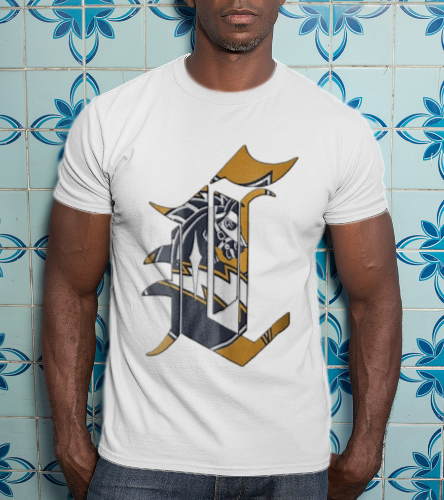 Los Angeles Chargers Old English Letter C Horse Head T-Shirt
