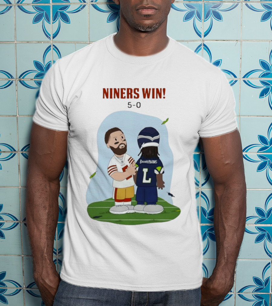Niners Win 5 0 Bh Pigeons San Francisco 49ers Football T-Shirt