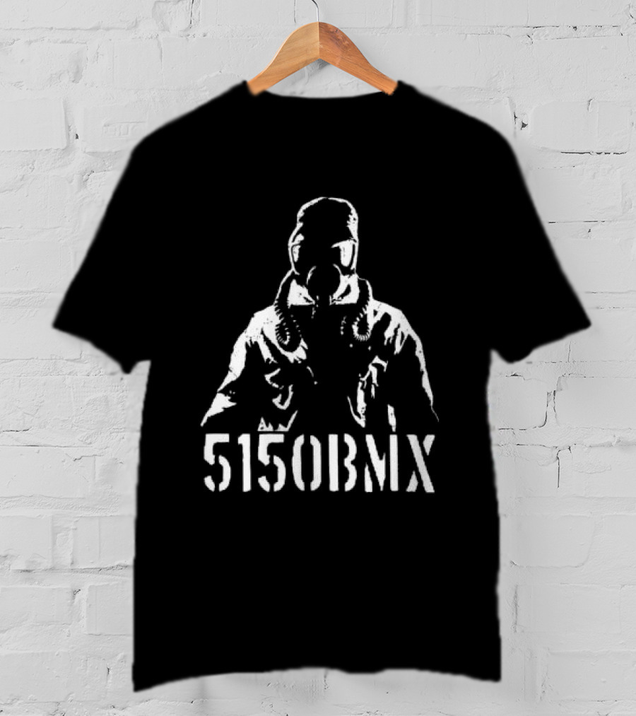 5150BMX Store Gas Mask Rider Ode To Anthem T-Shirt