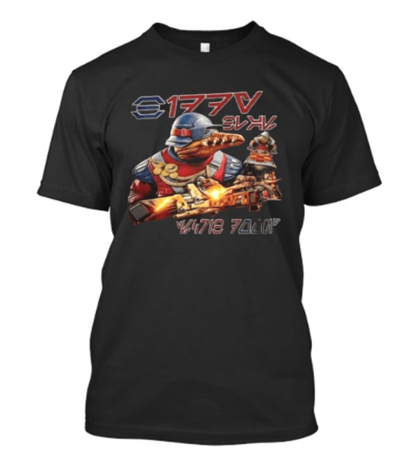 1776 Alien Creatures Riding Speeders War 20lin T-Shirt