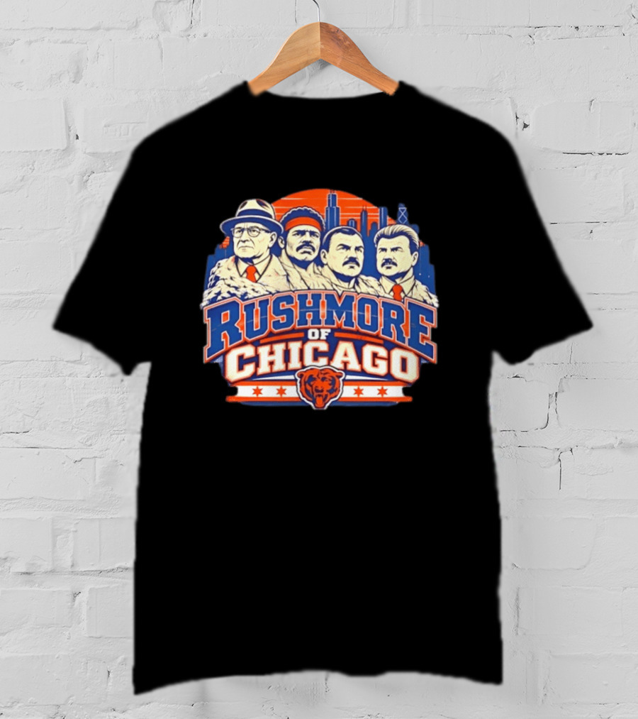 Rushmore Of Chicago Bears Iconic City T-Shirt