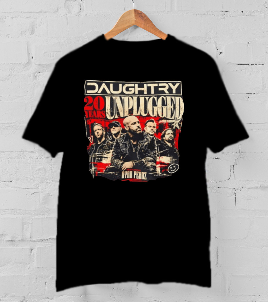 Daughtry Unplugged 20 Years Tour Featuring Ryan Perdz T-Shirt