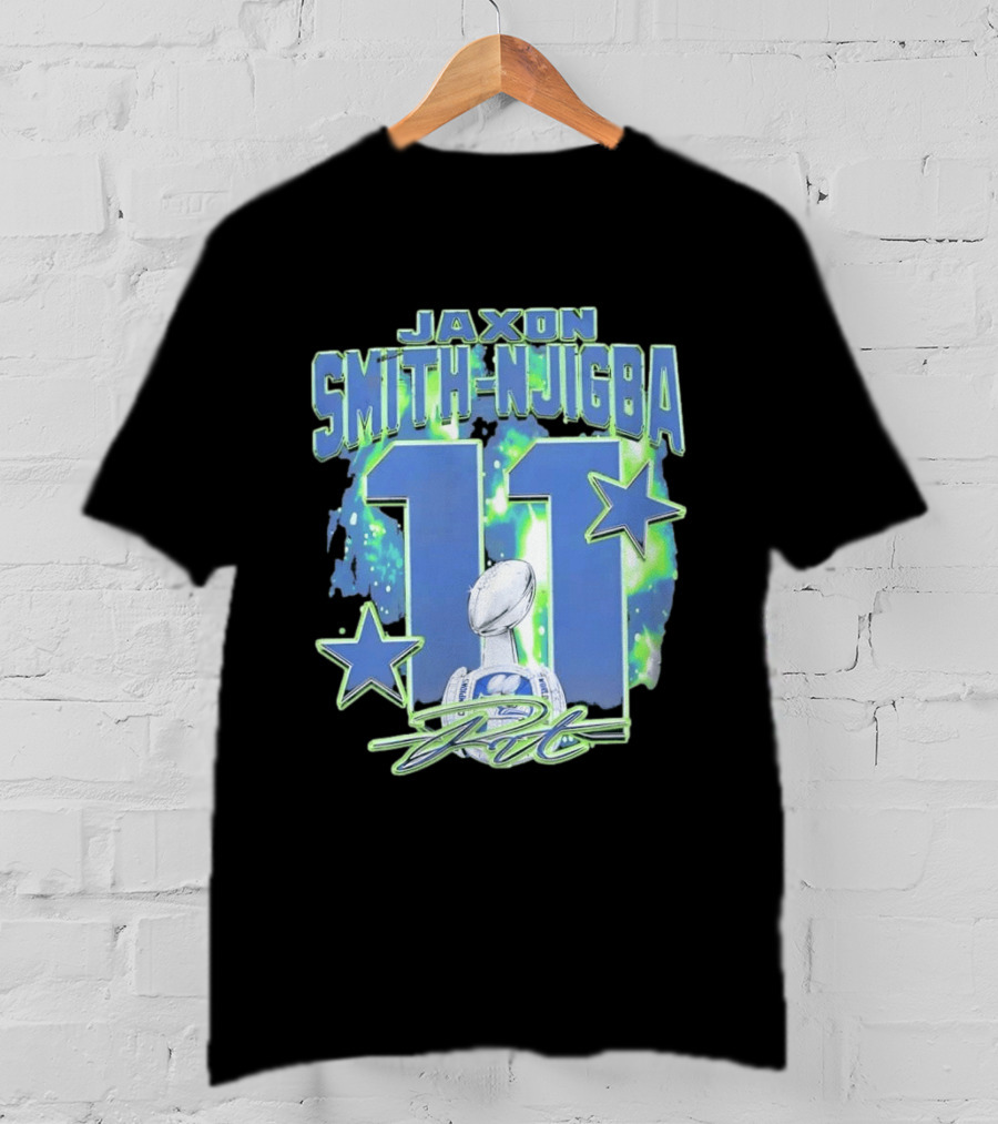 Jaxon Smith Njigba 11 Seattle Championship T-Shirt