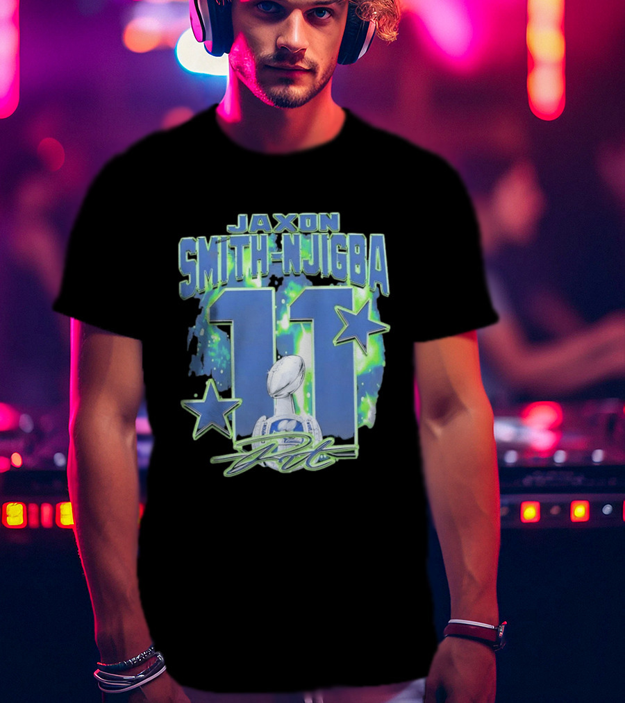 Jaxon Smith Njigba 11 Seattle Championship T-Shirt