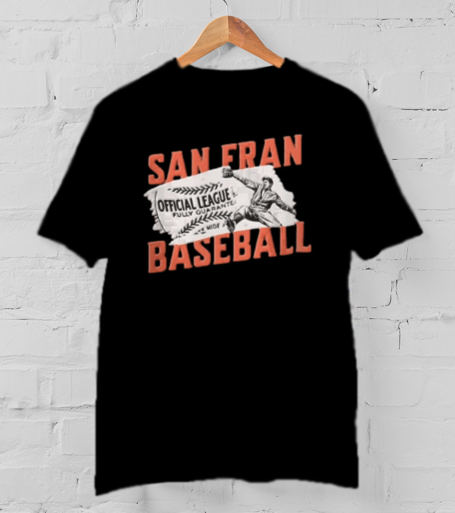 San Fran Baseball Official League Vintage Throwback T-Shirt