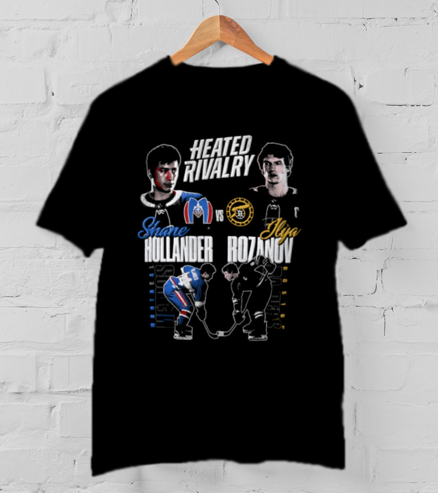 Heated Rivalry Shane Hollander Ilya Rozanov Montreal Metros Boston Raiders T-Shirt