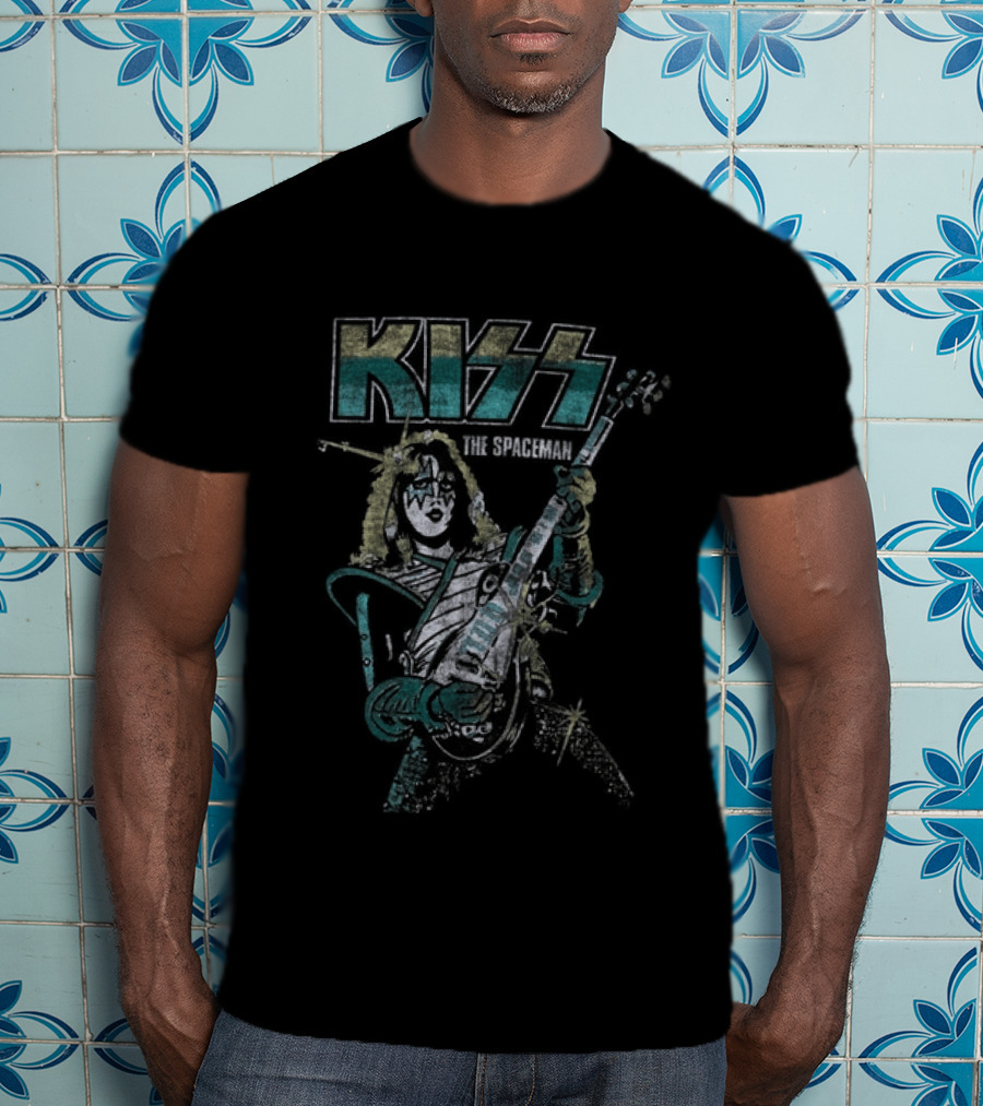 Kiss The Spaceman 80s Vintage Style Music T-Shirt