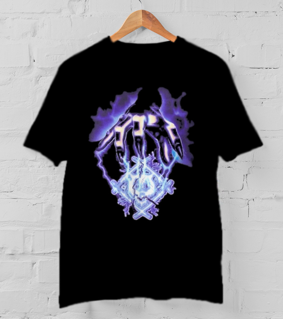 Hollowsquad La Grim Electric Lightning Skull And Claws T-Shirt