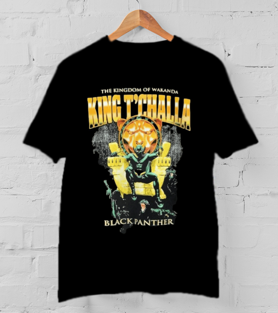 The Kingdom Of Wakanda King T'Challa Black Panther Exclusive Marvel Original T-Shirt