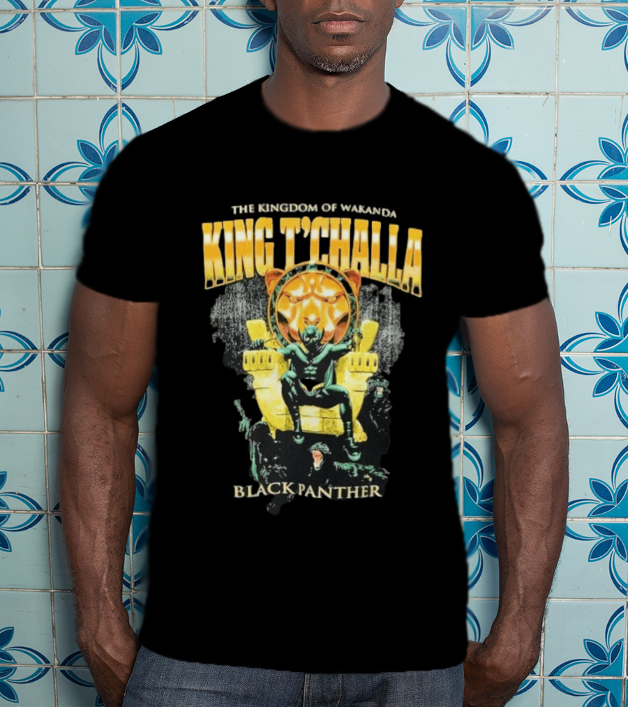 The Kingdom Of Wakanda King T'Challa Black Panther Exclusive Marvel Original T-Shirt