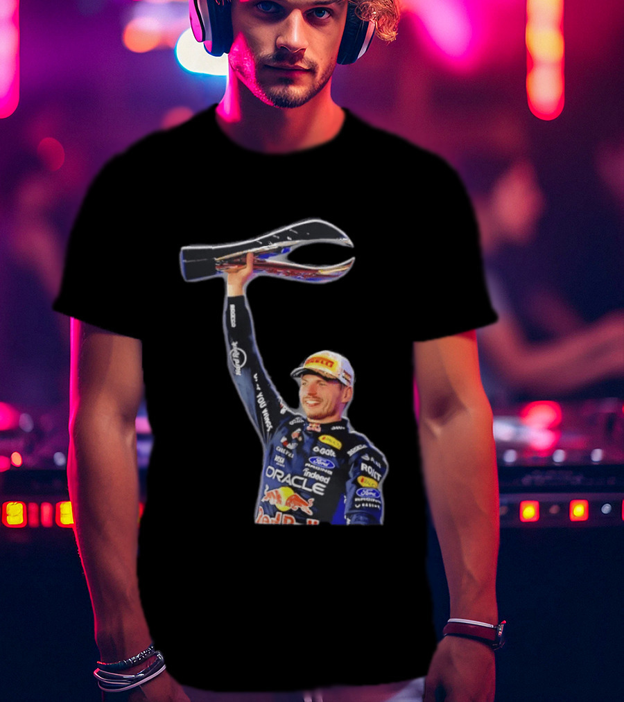 Max Verstappen Oracle Red Bull Racing 2026 Champion Trophy Celebration T-Shirt