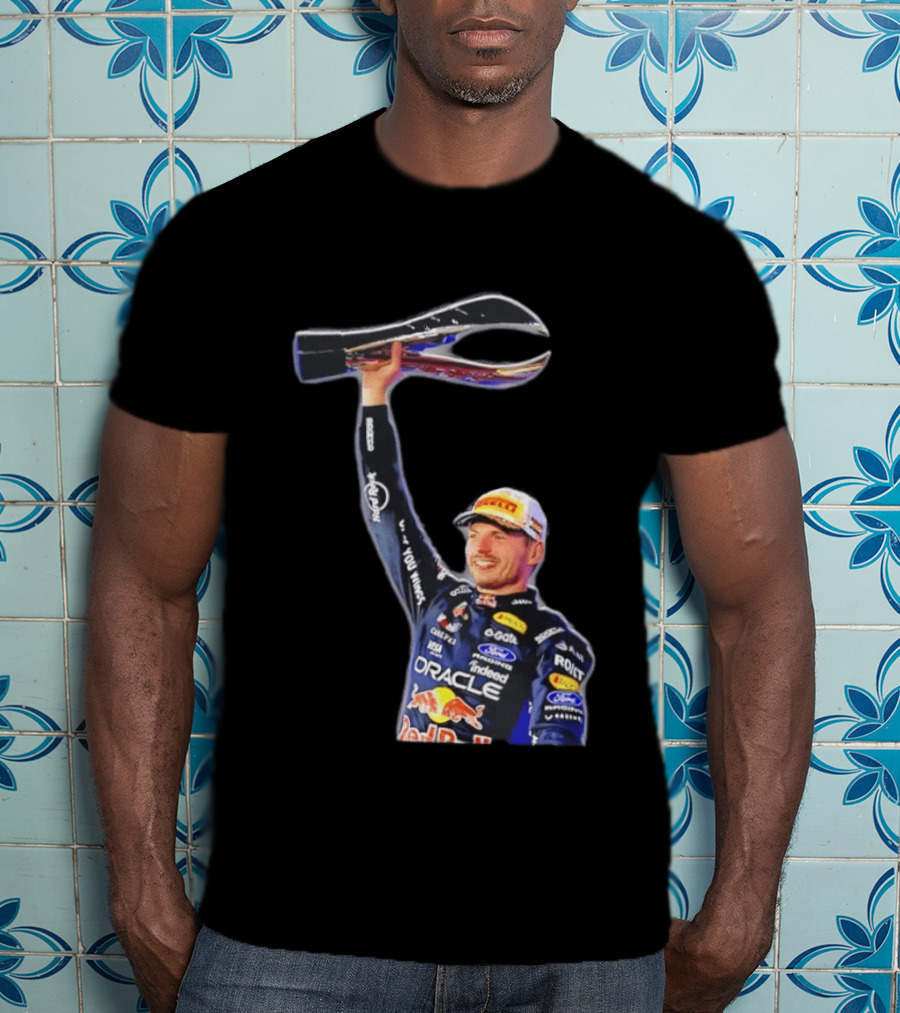Max Verstappen Oracle Red Bull Racing 2026 Champion Trophy Celebration T-Shirt