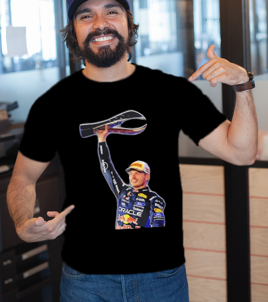 Max Verstappen Oracle Red Bull Racing 2026 Champion Trophy Celebration T-Shirt