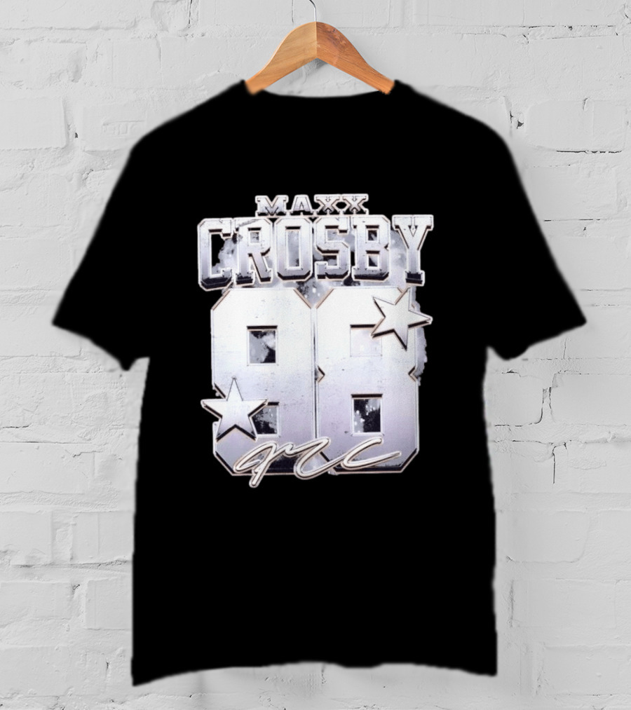 Maxx Crosby 98 Raiders Star Signature T-Shirt