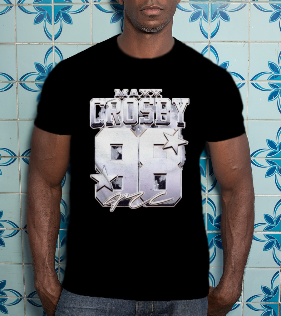 Maxx Crosby 98 Raiders Star Signature T-Shirt
