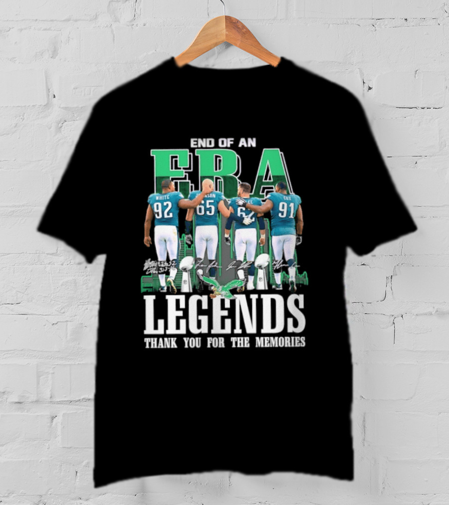 End Of An Era Legends Thank You For The Memories T-Shirt