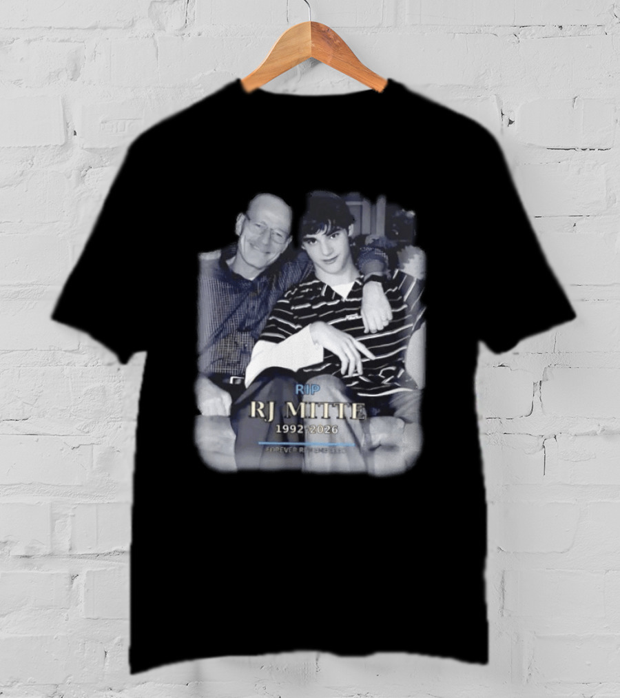 RIP RJ Mitte 1992 2026 Forever Remembered Breaking Bad Memorial T-Shirt
