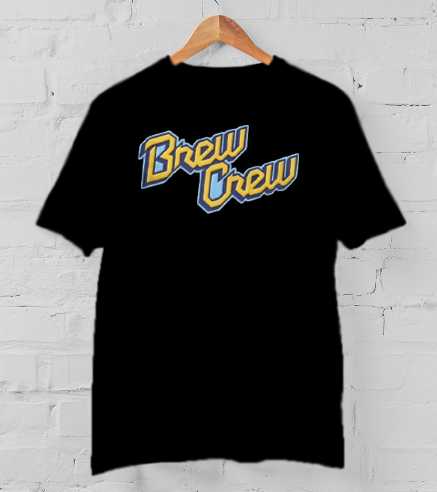 Milwaukee Brewers Brew Crew Yellow Blue T-Shirt