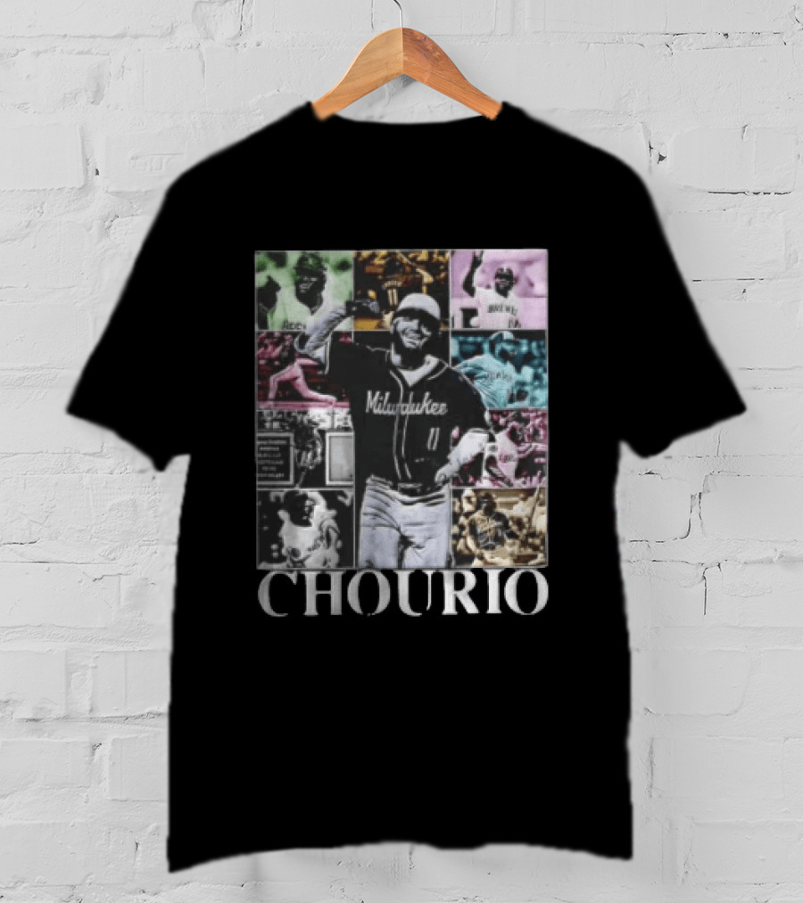 Milwaukee Brewers Jackson Chourio Collage Baseball Player Chourio T-Shirt