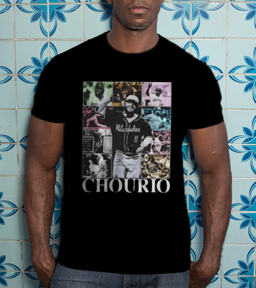 Milwaukee Brewers Jackson Chourio Collage Baseball Player Chourio T-Shirt