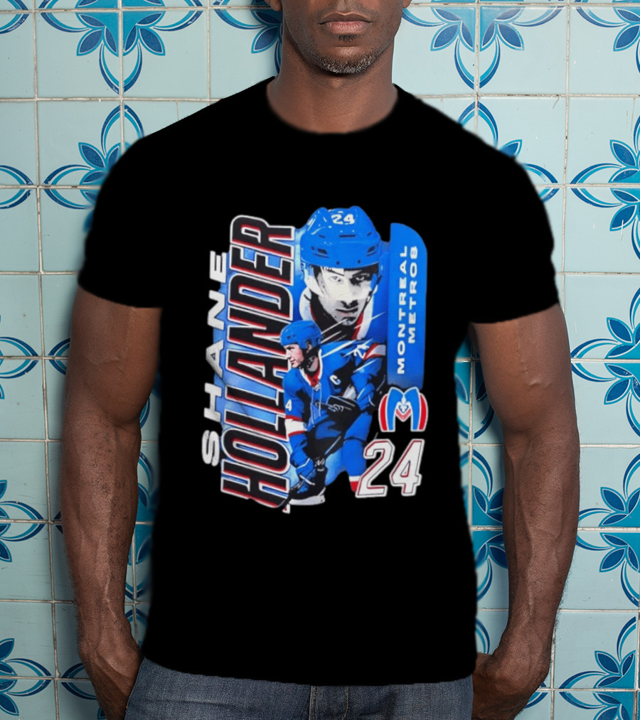Shane Hollander Montreal Metros 24 Hockey Player Sports T-Shirt