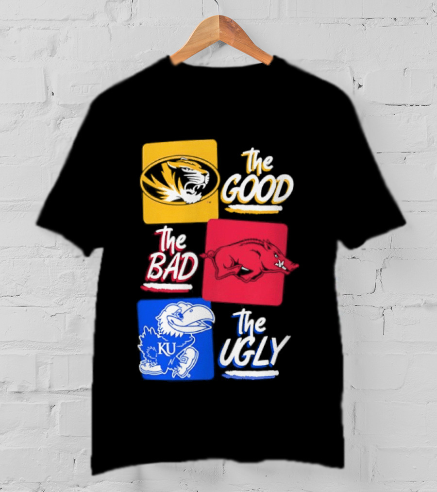 Missouri Tigers The Good The Bad The Ugly Kansas Jayhawks Rivalry T-Shirt