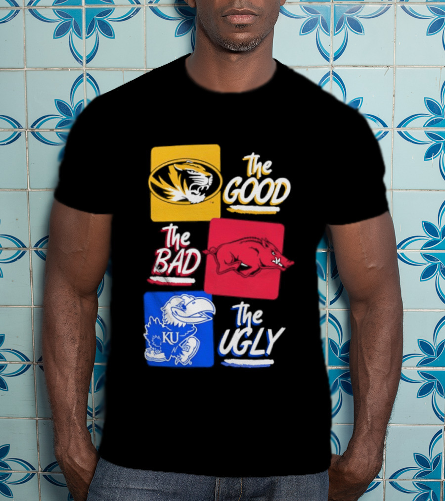 Missouri Tigers The Good The Bad The Ugly Kansas Jayhawks Rivalry T-Shirt