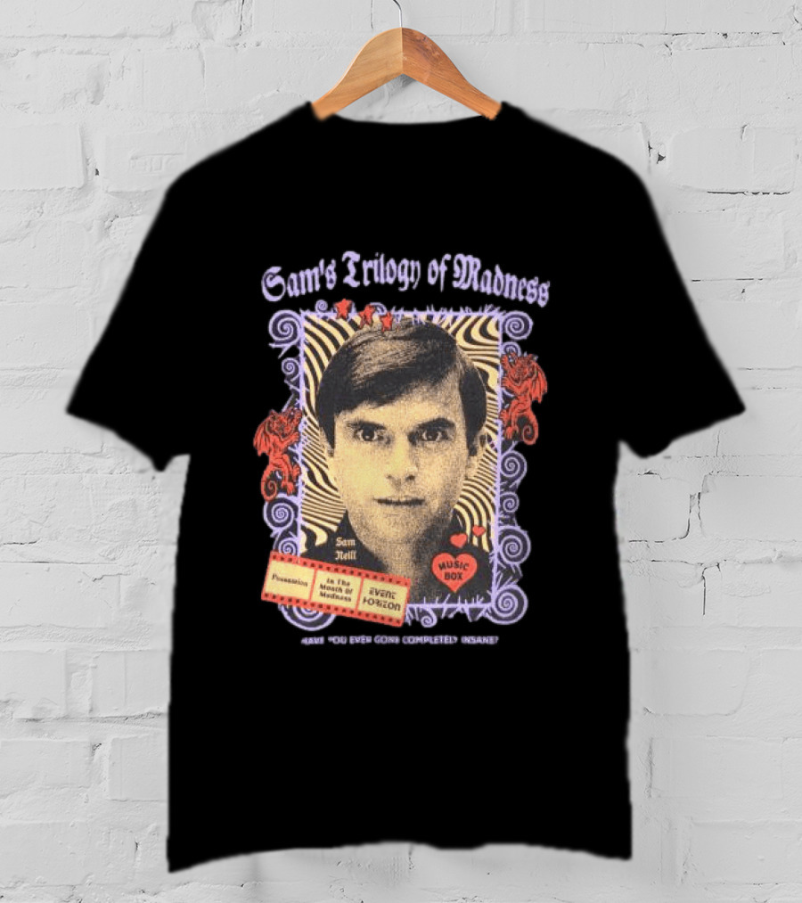 Sam Neill's Trilogy Of Madness Music Box Possession Event Horizon T-Shirt