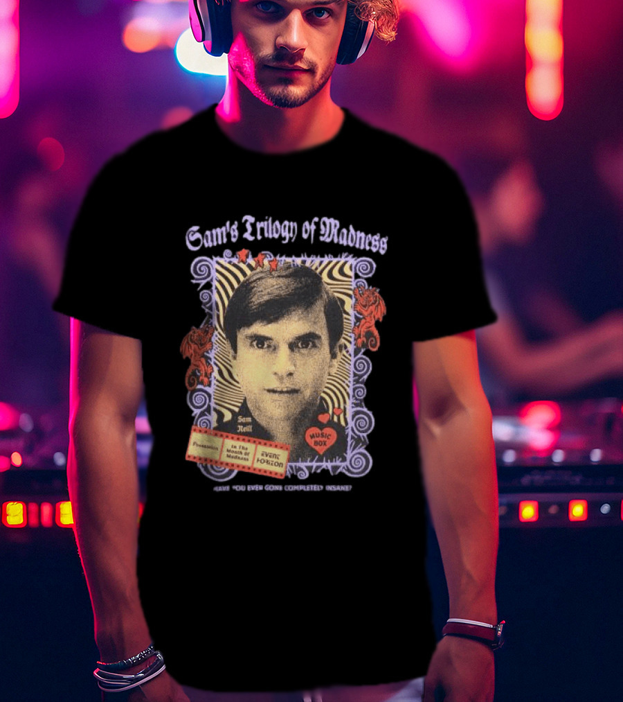 Sam Neill's Trilogy Of Madness Music Box Possession Event Horizon T-Shirt