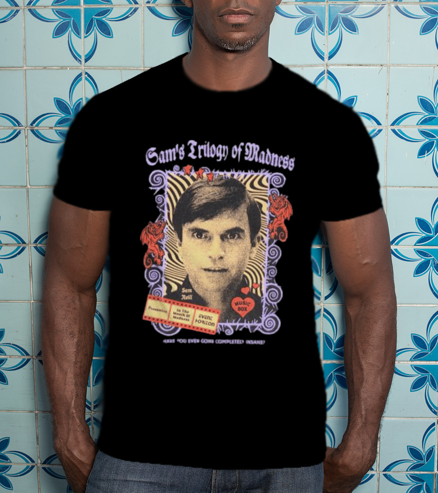 Sam Neill's Trilogy Of Madness Music Box Possession Event Horizon T-Shirt