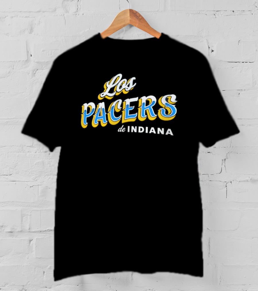Los Pacers De Indiana NBA Basketball Team Bilingual Branding T-Shirt