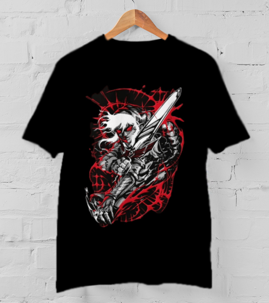 The Legend Of Zelda Link Swallowed By Darkness Red And Black T-Shirt