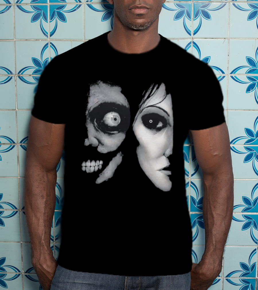 The Painter Halloween 2026 Creepy Face Illusion T-Shirt