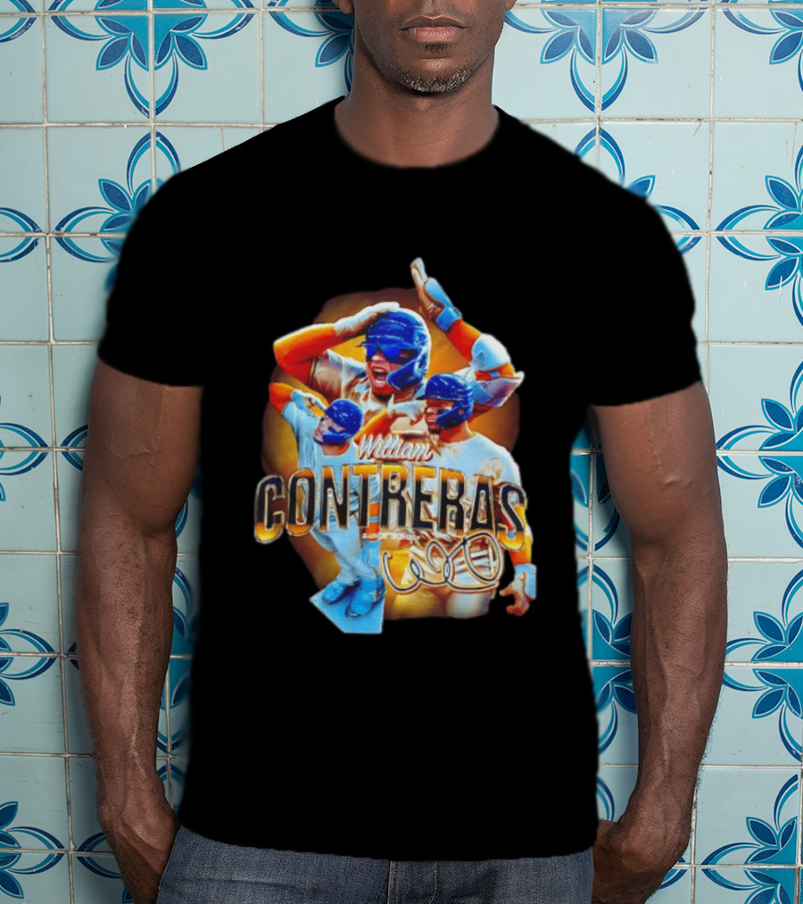 William Contreras Milwaukee Brewers Player Collage 2026 T-Shirt