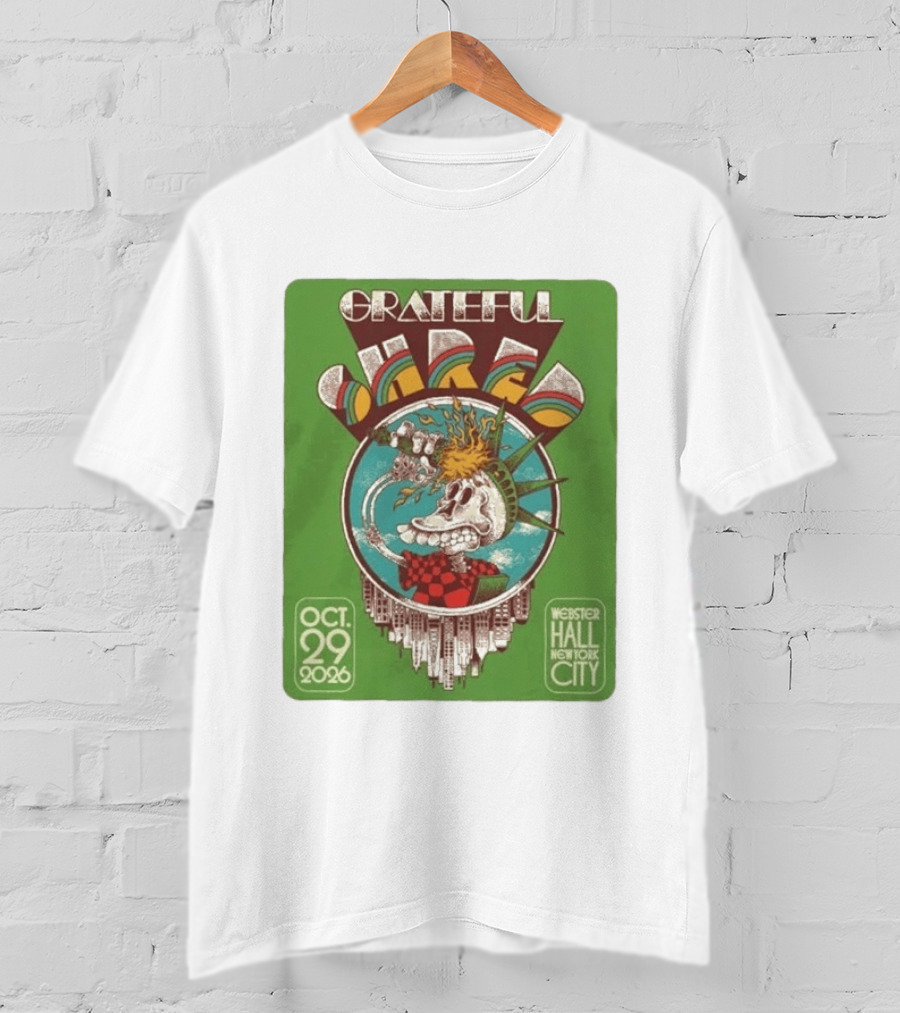 Grateful Shred Webster Hall New York City October 29 2026 Event T-Shirt