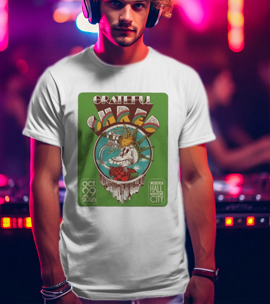 Grateful Shred Webster Hall New York City October 29 2026 Event T-Shirt