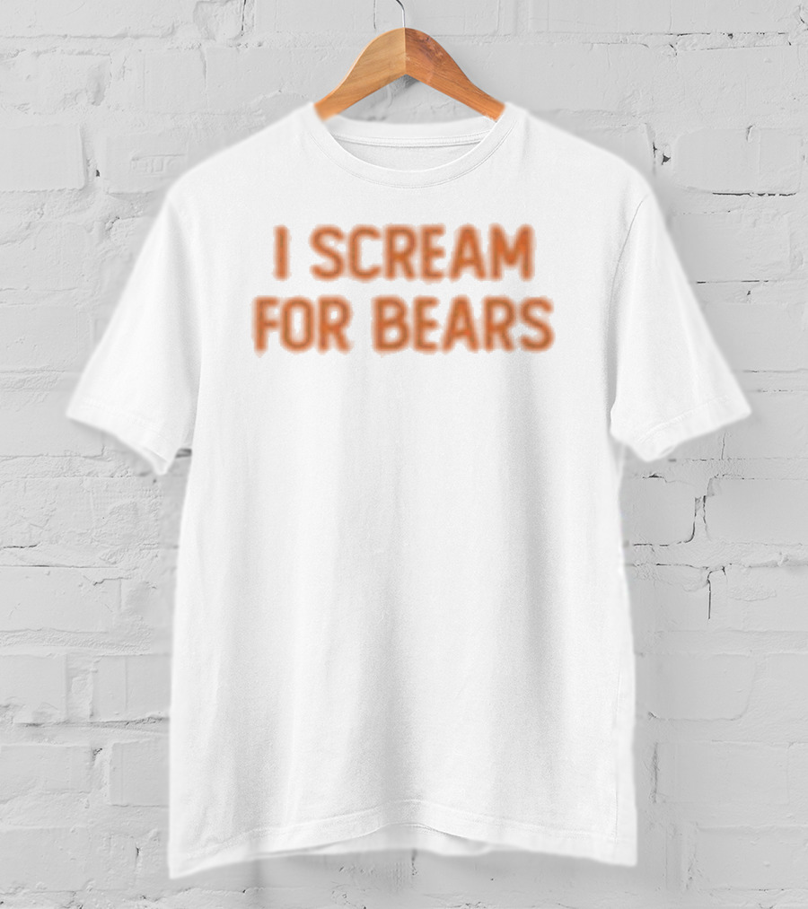 Ice Cream I Scream For Bears Costume Party T-Shirt