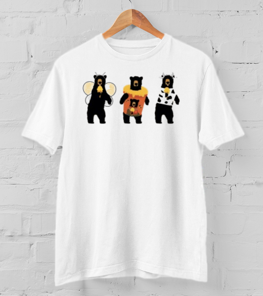Ice Cream For Bears I Scream For Bears Costume Party Crew Neck T-Shirt