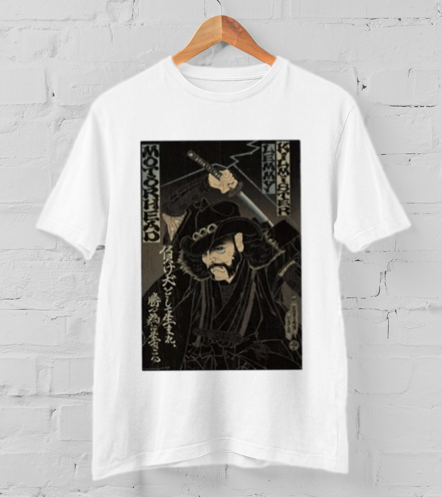 Motorhead Lemmy Kilmister Samurai Japanese T-Shirt