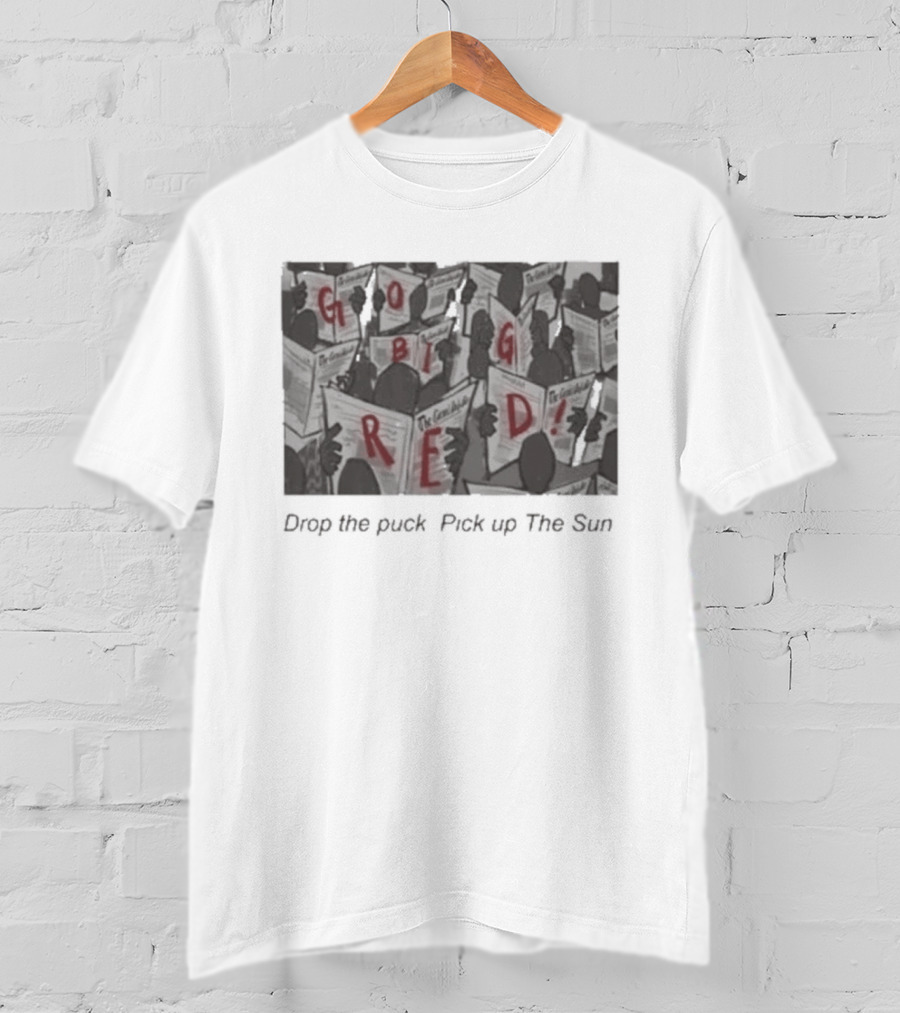 The Cornell Daily Sun Hockey Drop The Puck Pick Up The Sun T-Shirt