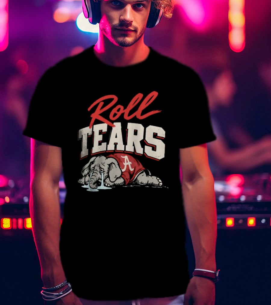 Alabama Crimson Tide Roll Tears Elephant T-Shirt