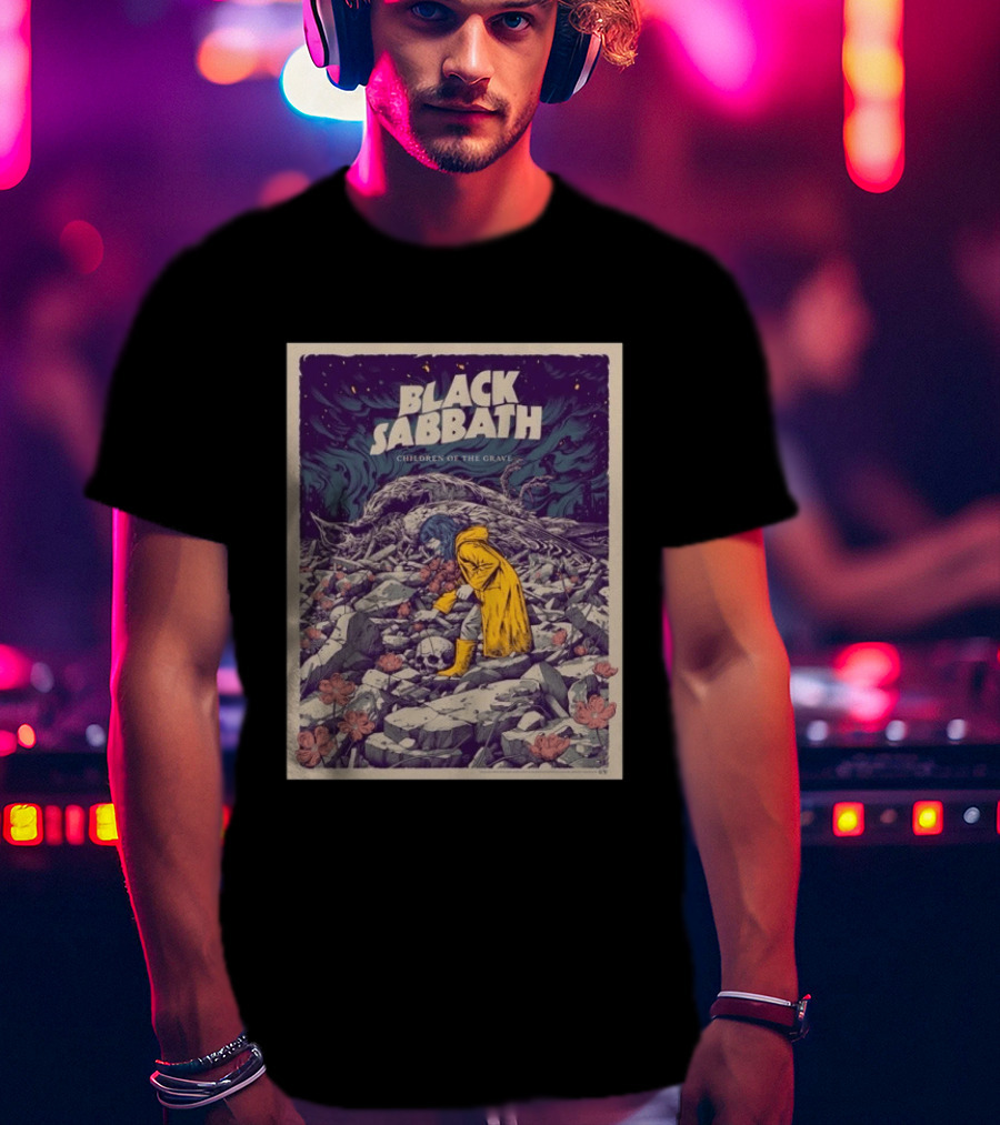 Black Sabbath Children Of The Grave October 15 2026 Event Art Nightmare Scene T-Shirt