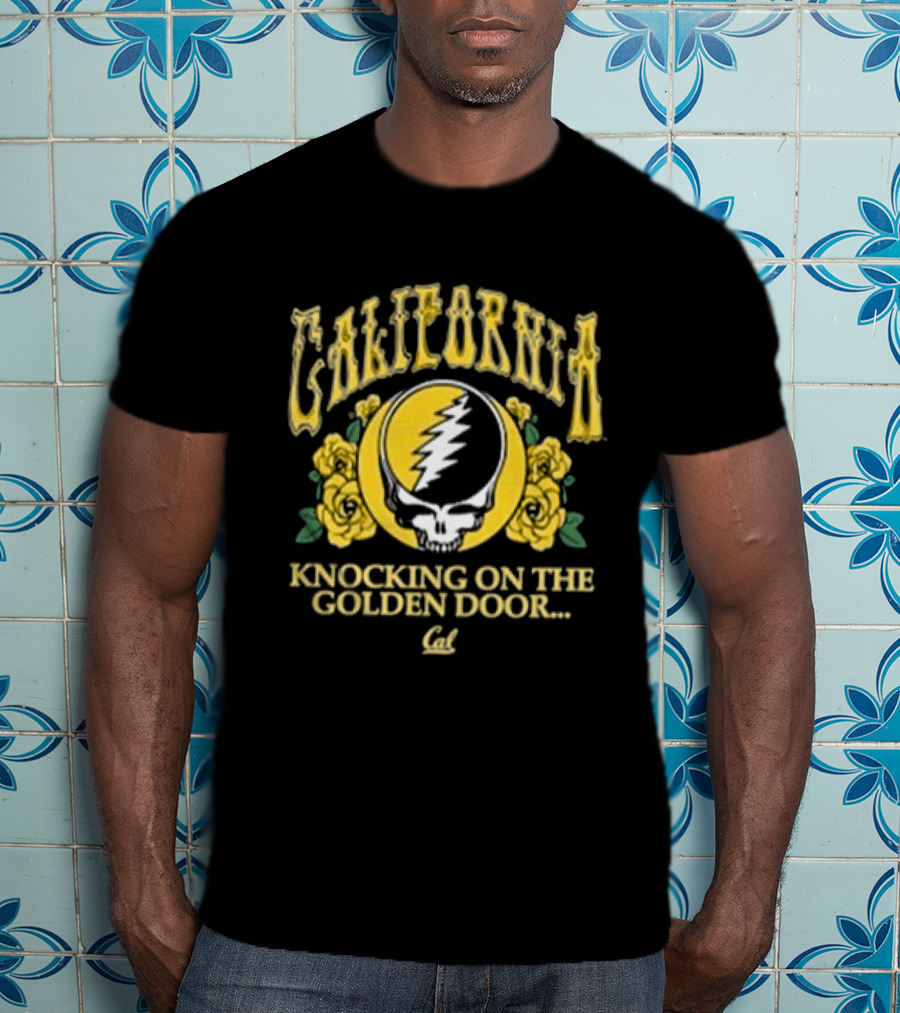 California Knocking On The Golden Door Cal Berkeley Grateful Dead Roses T-Shirt