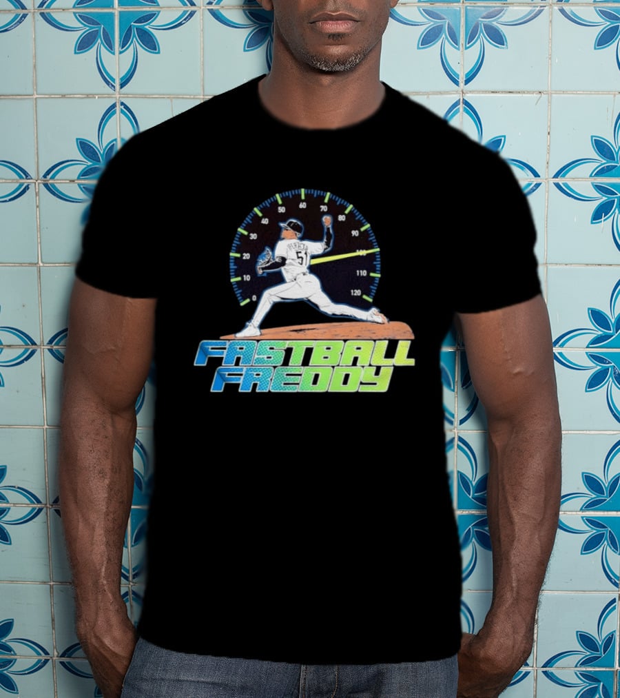 Fastball Freddy Peralta 51 Baseball Player Pitcher Speedometer T-Shirt