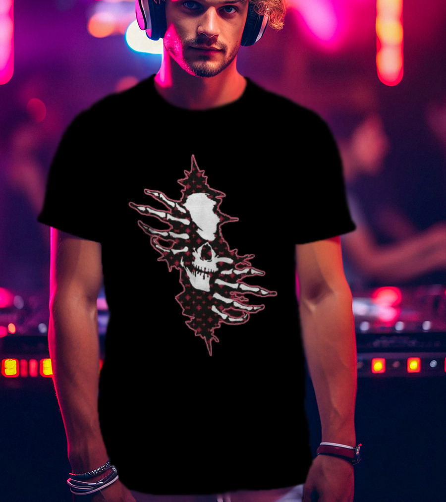 Hollowsquad Ripped Skull Patch T-Shirt